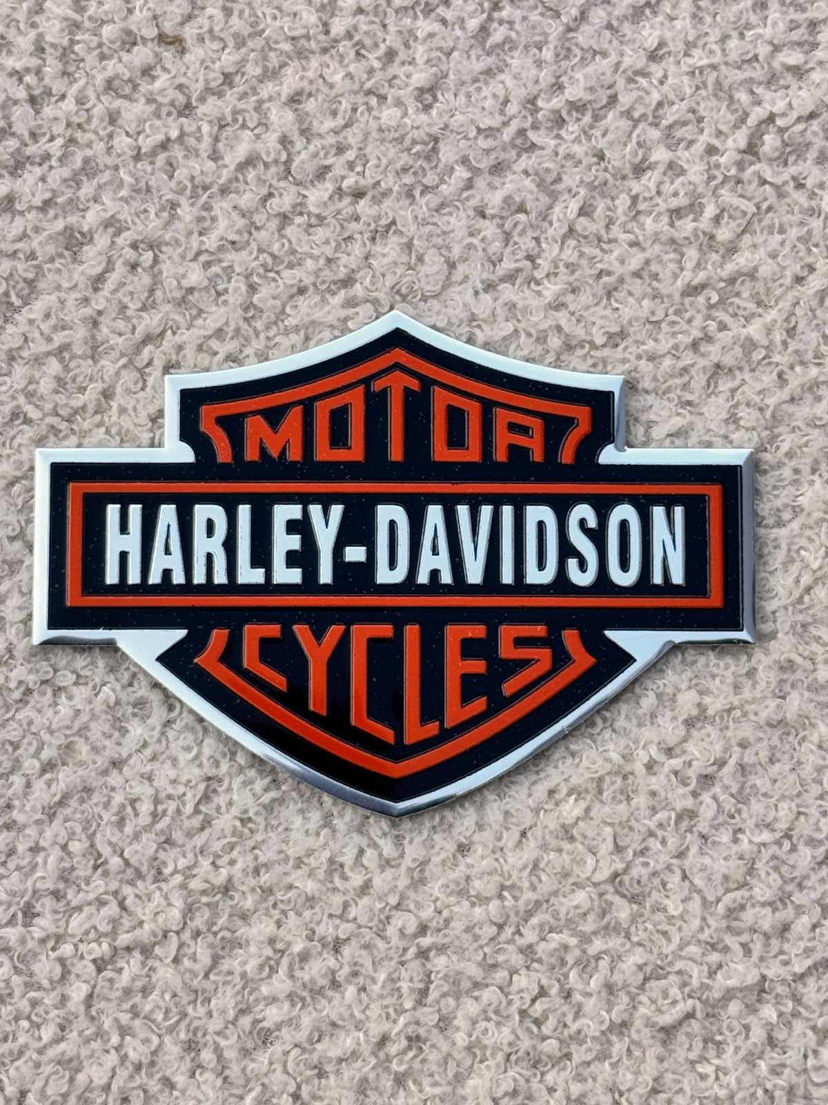 Harley-Davidson 3D Aluminium Logo Sticker gratis verzenden., Motoren, Ophalen of Verzenden