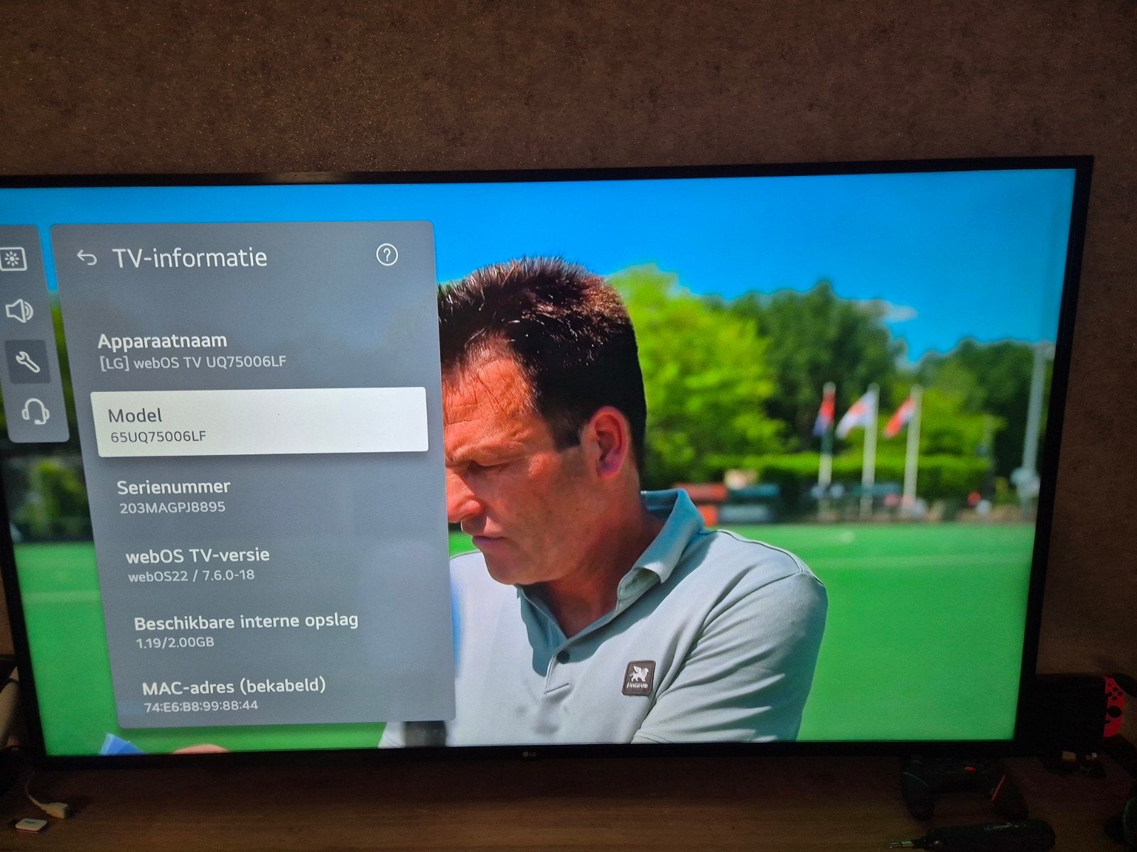 Lg 65uq75006lf, Ophalen, LED, 50 Hz, Zo goed als nieuw