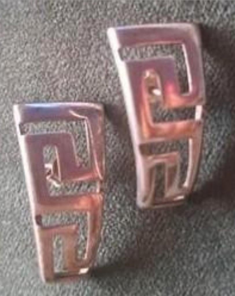 Griekse zilveren oorbellen, Ophalen of Verzenden, Zilver, Zilver