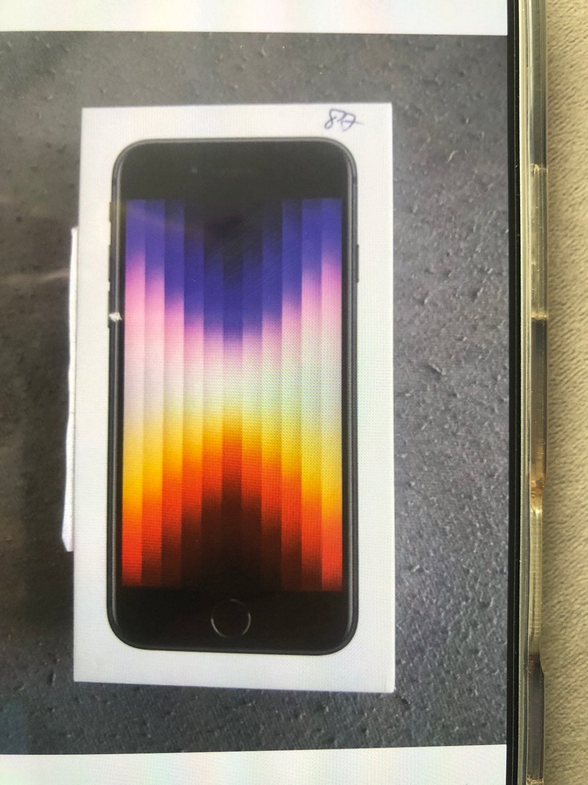 IPhone SE-2022 in Nieuwstaat battery 100% model 2025, Zwart, Ophalen of Verzenden, Zo goed als nieuw, 64 GB