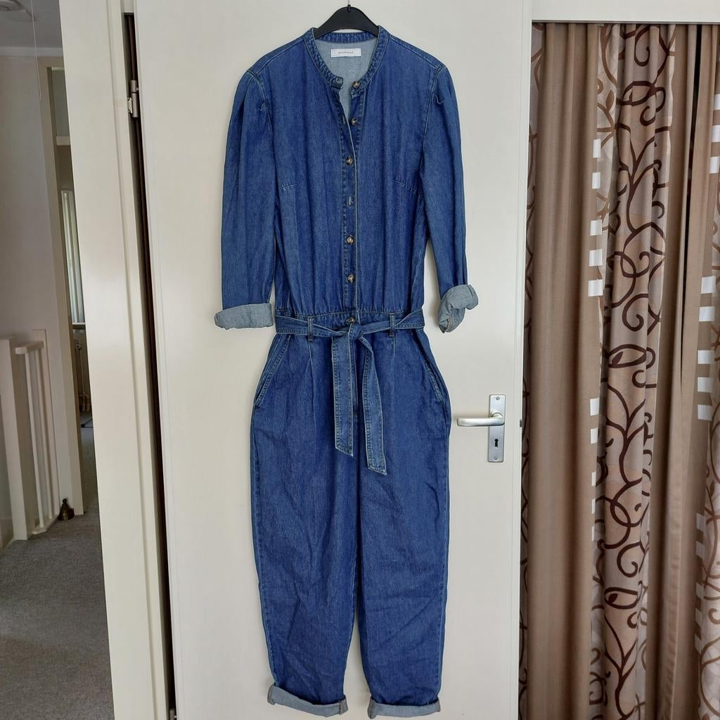 Promod Jeans Jumpsuit maat 44, Kleding | Dames, Blauw, Maat 42/44 (L), Zo goed als nieuw, Promod