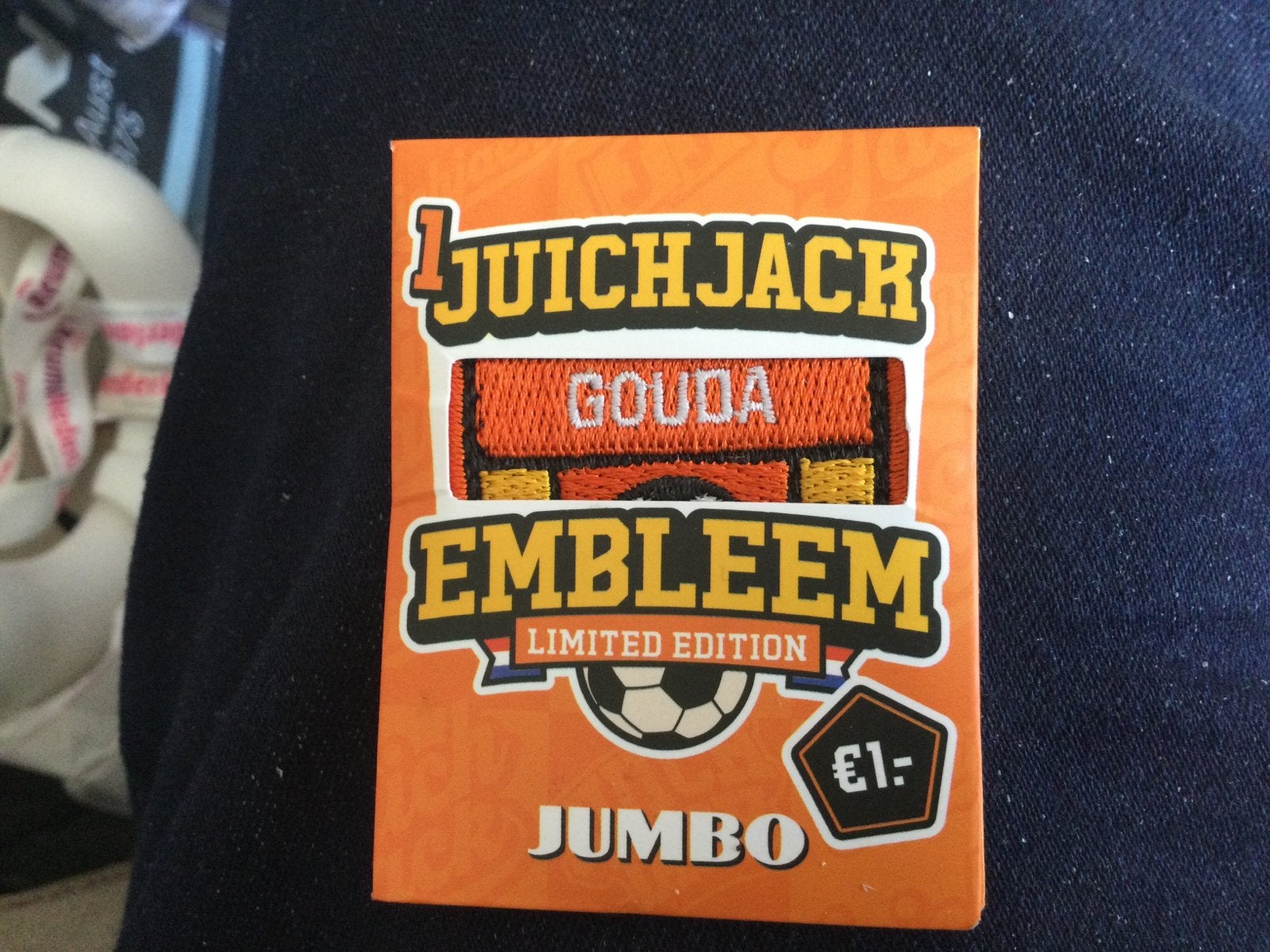 Jumbo Juich Embleem Limited Edition 1x Gouda, Ophalen of Verzenden, Winkel, Super of Benzinepomp, Zegels, Bonnen of Punten