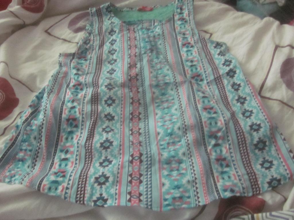 Leuk model wit/aqua/mint/roze zomerblousje YD 158 NIEUW, Kinderen en Baby's, Kinderkleding | Maat 158, Meisje, Nieuw, Ophalen of Verzenden