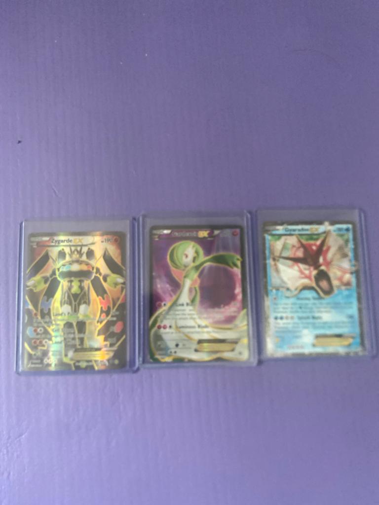 Pokémon kaarten: Zygarde EX, Gardevoir EX, Gyarados EX, Ophalen, Zo goed als nieuw, Meerdere kaarten