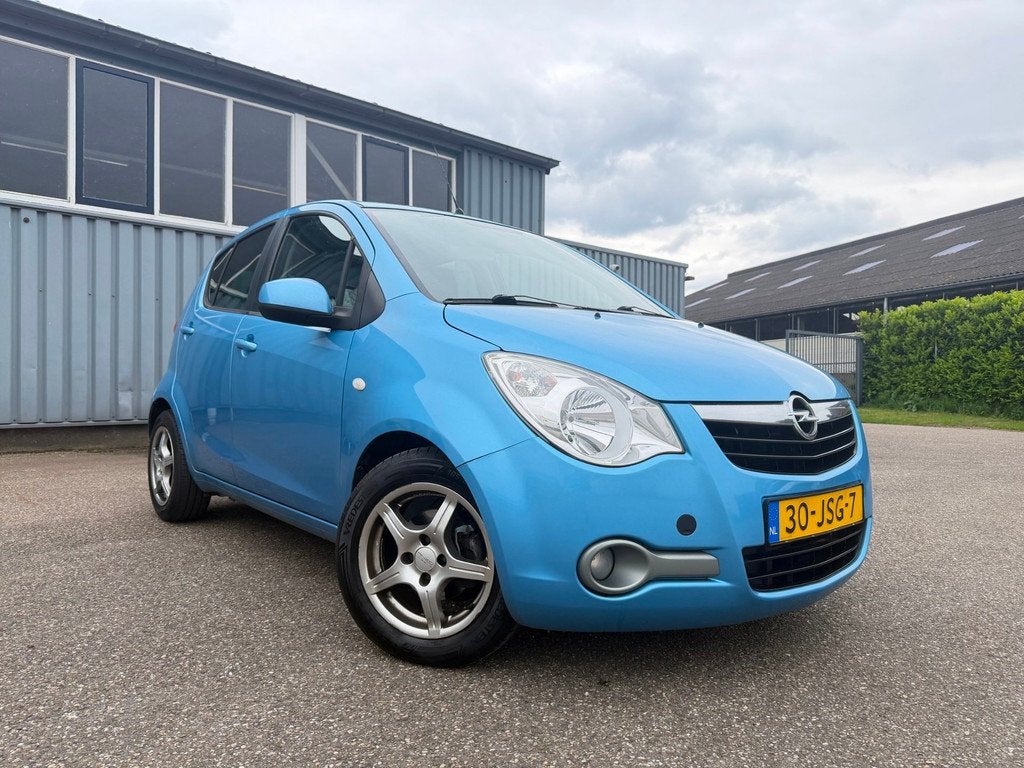 Opel Agila 1.0 Enjoy | AIRCO | APK 6/2027 | HOGE INSTAP, Auto's, Stof, Gebruikt, Blauw, 996 cc