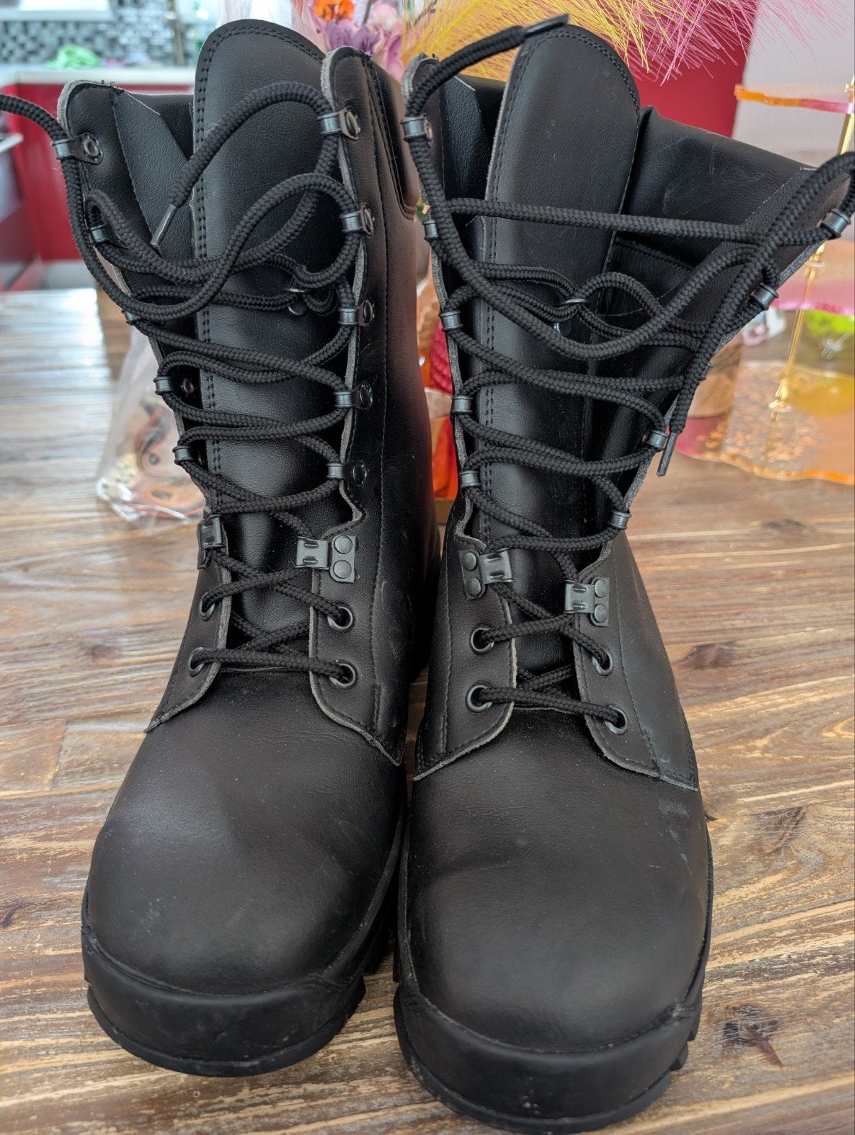 Nieuwe zwarte legerkisten, maat 43, Zwart, Boots, Nieuw, Ophalen of Verzenden