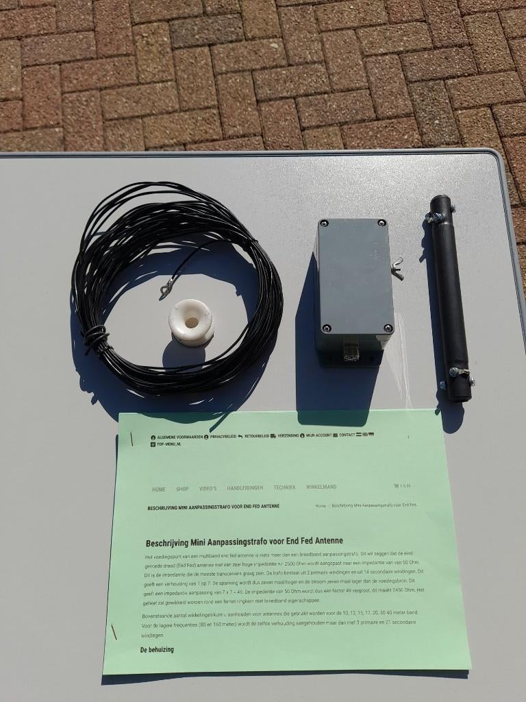 Endfed draad antenne, Telecommunicatie, Ophalen of Verzenden, Nieuw, Antenne
