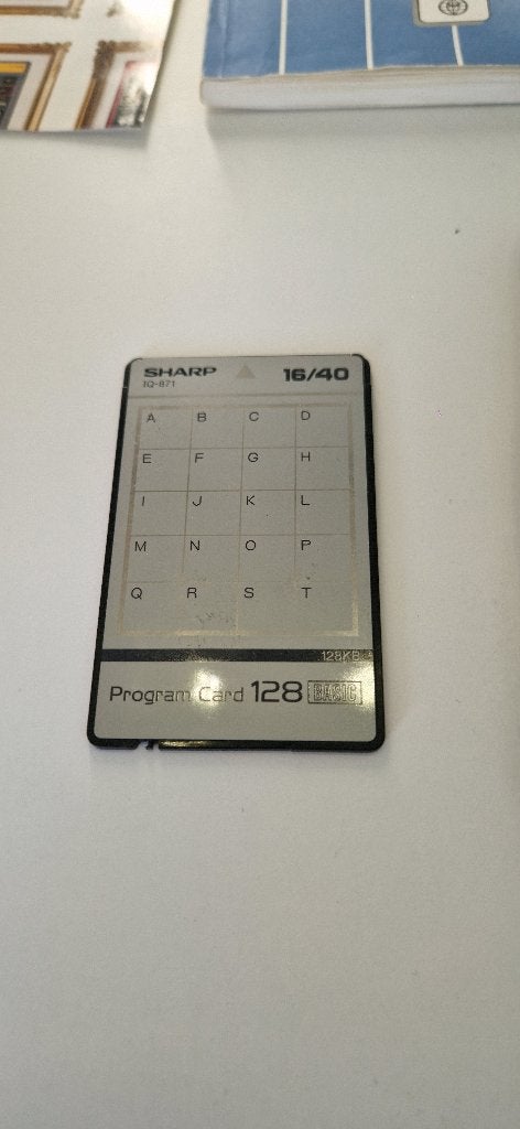 Sharp IQ-7520M organizer 64KB + IQ-871 Program Card 128, Ophalen of Verzenden