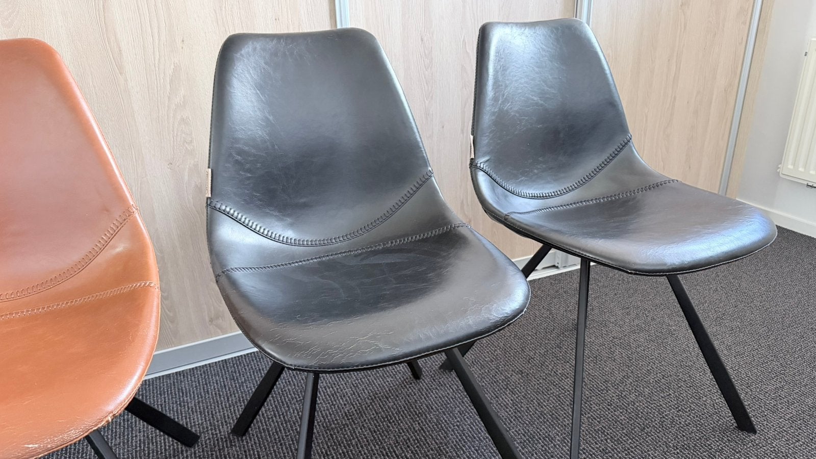 Te koop dutchbone 4 stoelen of 6 stoelen, Huis en Inrichting, Stoelen, Ophalen, Gebruikt, Bruin, Vijf, Zes of meer stoelen