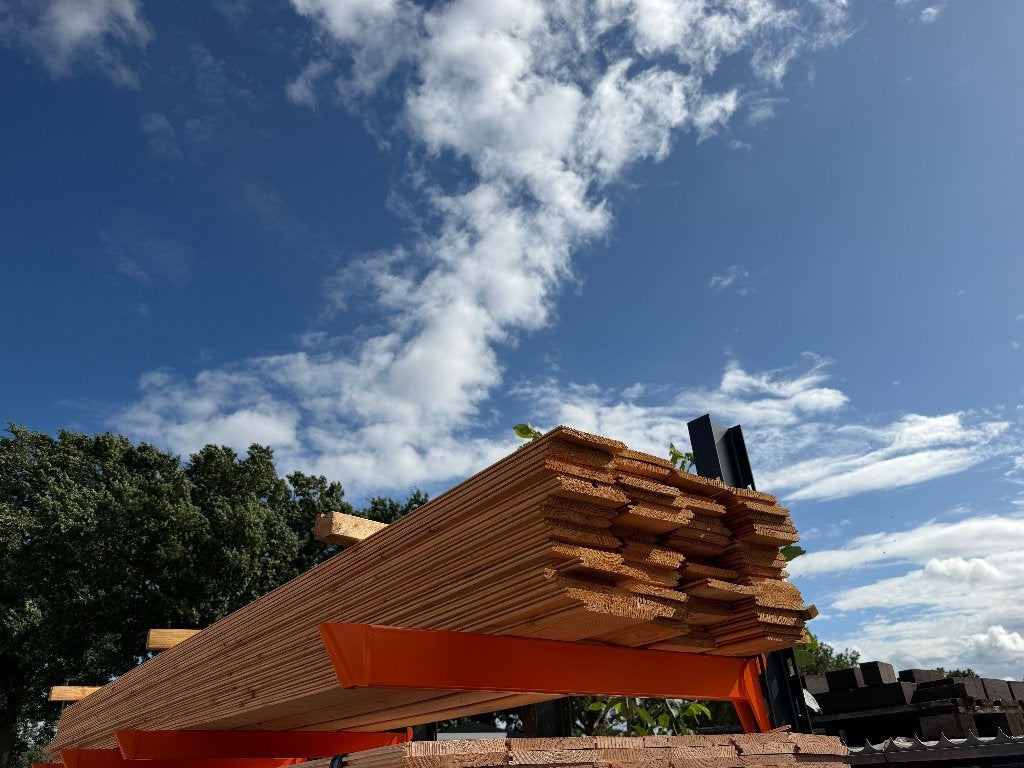 B-keuze Douglas Tand en groef - Vellingdelen - Dakbeschot, Ophalen, Nieuw, 250 cm of meer, Planken