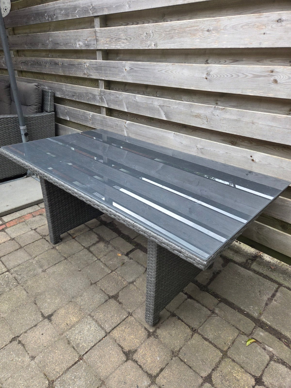 Mooie loungesettafel / buitentafel, Ophalen, Rechthoekig, Wicker
