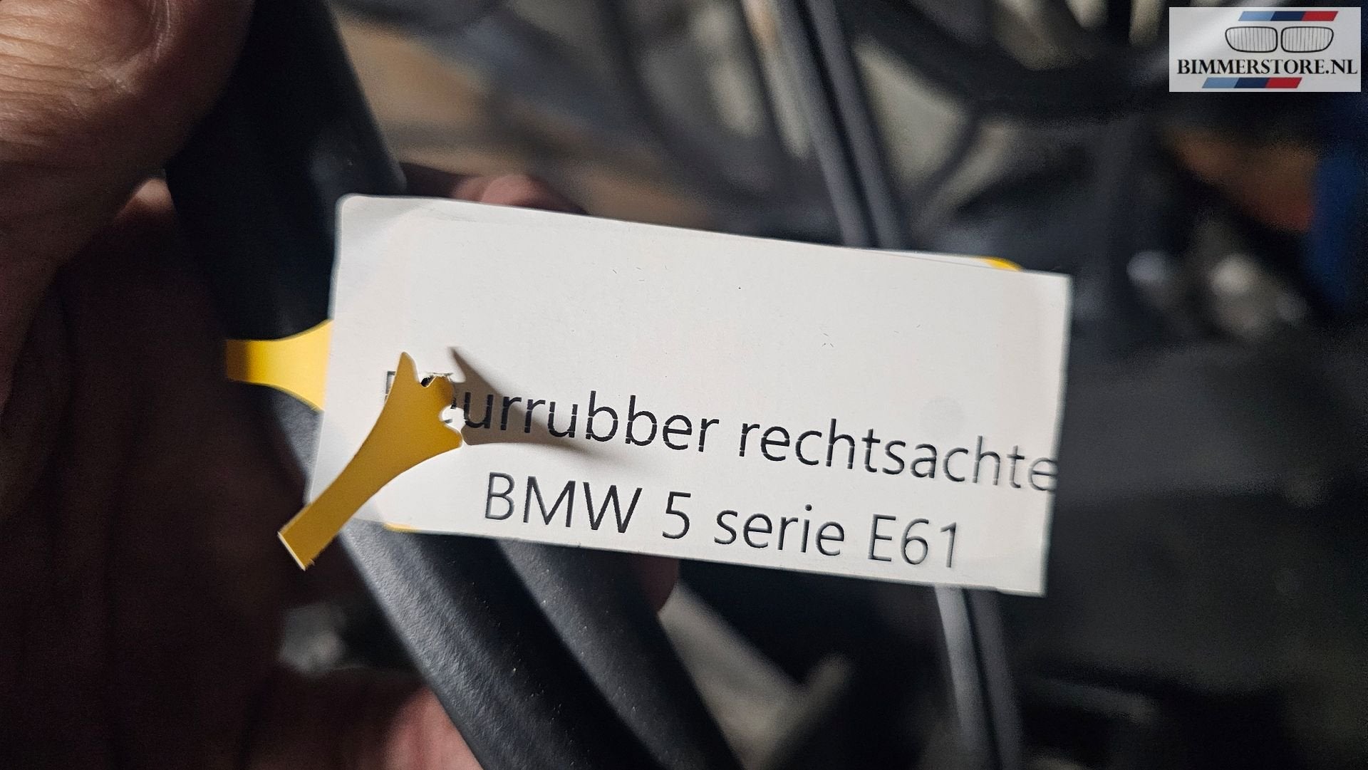 Portier deur rubber links of rechtsachter BMW 5 serie E60  E, Gebruikt, -, Ophalen of Verzenden, -