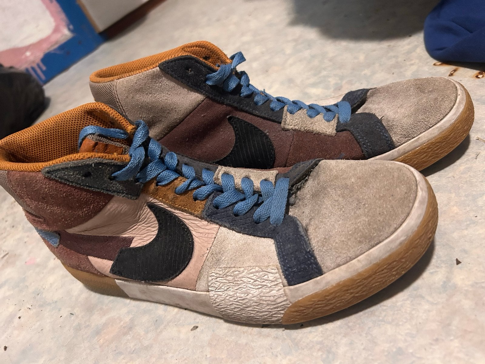 Nike Zoom Blazer Mid SB Premium Mosaic Pack - Maat 41, Overige kleuren, Ophalen of Verzenden, Sneakers of Gympen, Gedragen