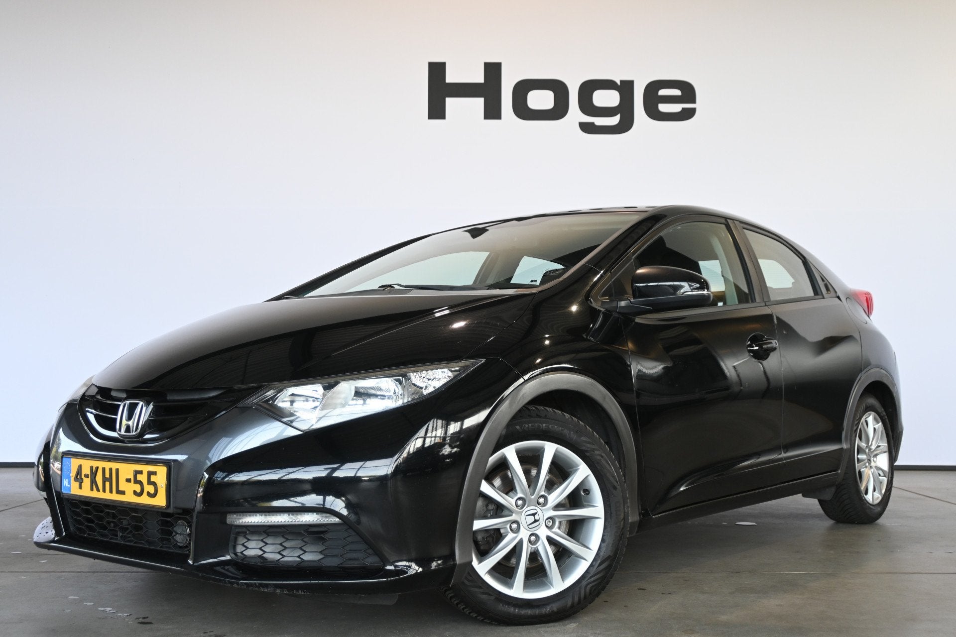 Honda Civic 2.2D Comfort Clima Navigatie Lichtmetaal Goed On, Auto's, Euro 5, Stof, Gebruikt, Zwart