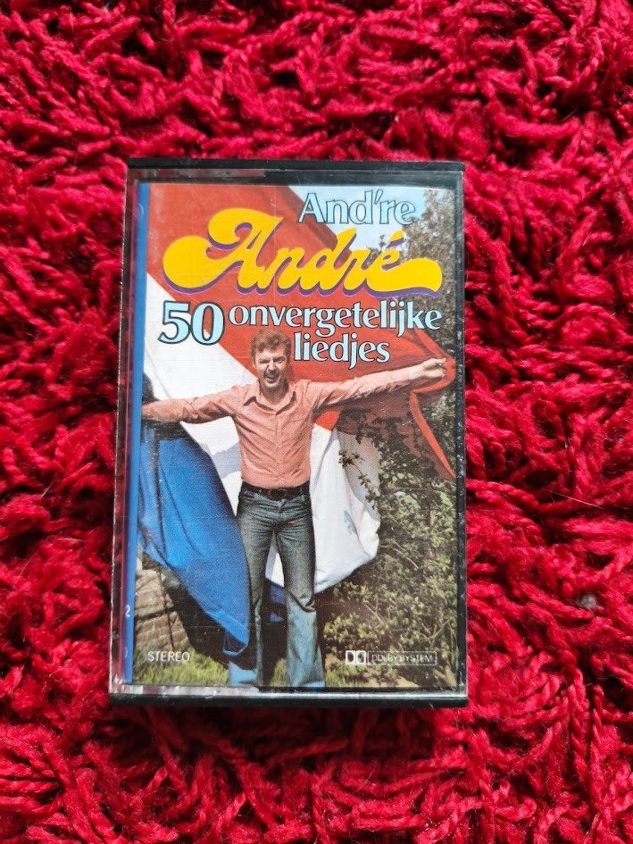 André 50 onvergetelijke liedjes cassettebandje, Cd's en Dvd's, Cassettebandjes, Gebruikt, 1 bandje, Ophalen of Verzenden, Origineel