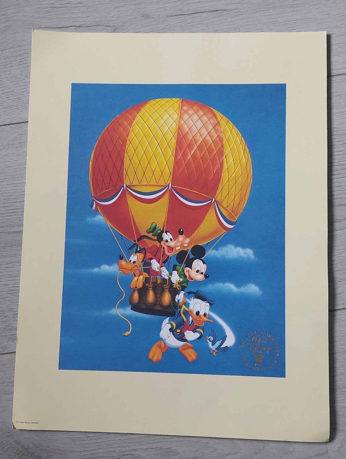 Disney Litho Mickey Mouse Heteluchtballon 1996 (3 stuks), Ophalen of Verzenden, Mickey Mouse