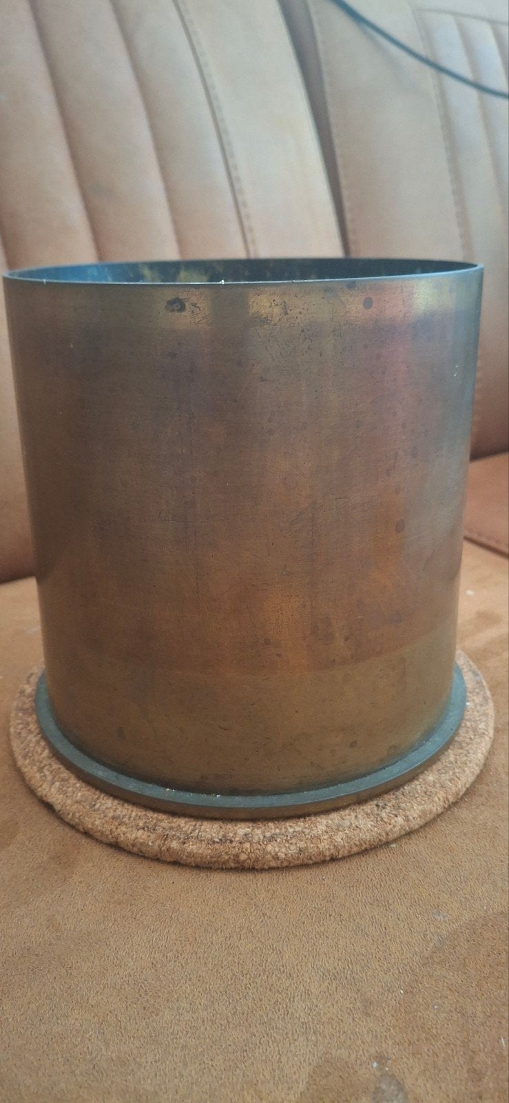 duitse messing granaathuls 15cm  ww2, Verzamelen, Ophalen of Verzenden, Duitsland, Hulzen of Bodemvondsten