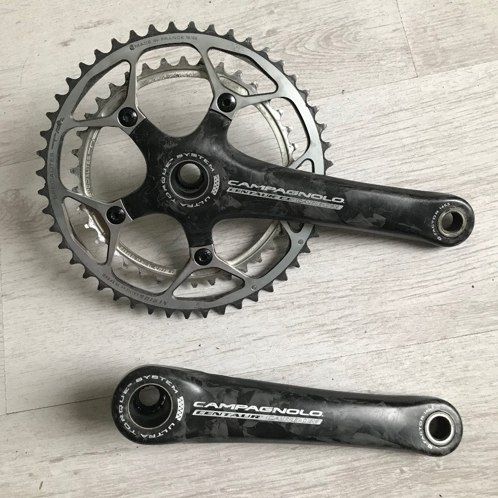 Campagnolo Centaur CT carbon 10-s Ultra-Torque crankset, Fietsen en Brommers, Fietsonderdelen, Crankstel of Pedalen, Gebruikt