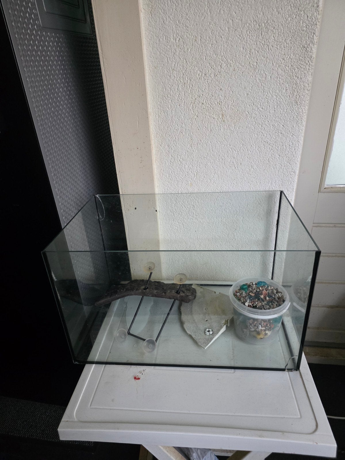 Glazen bak voor schildpad of vissen, Dieren en Toebehoren, Ophalen, Gebruikt