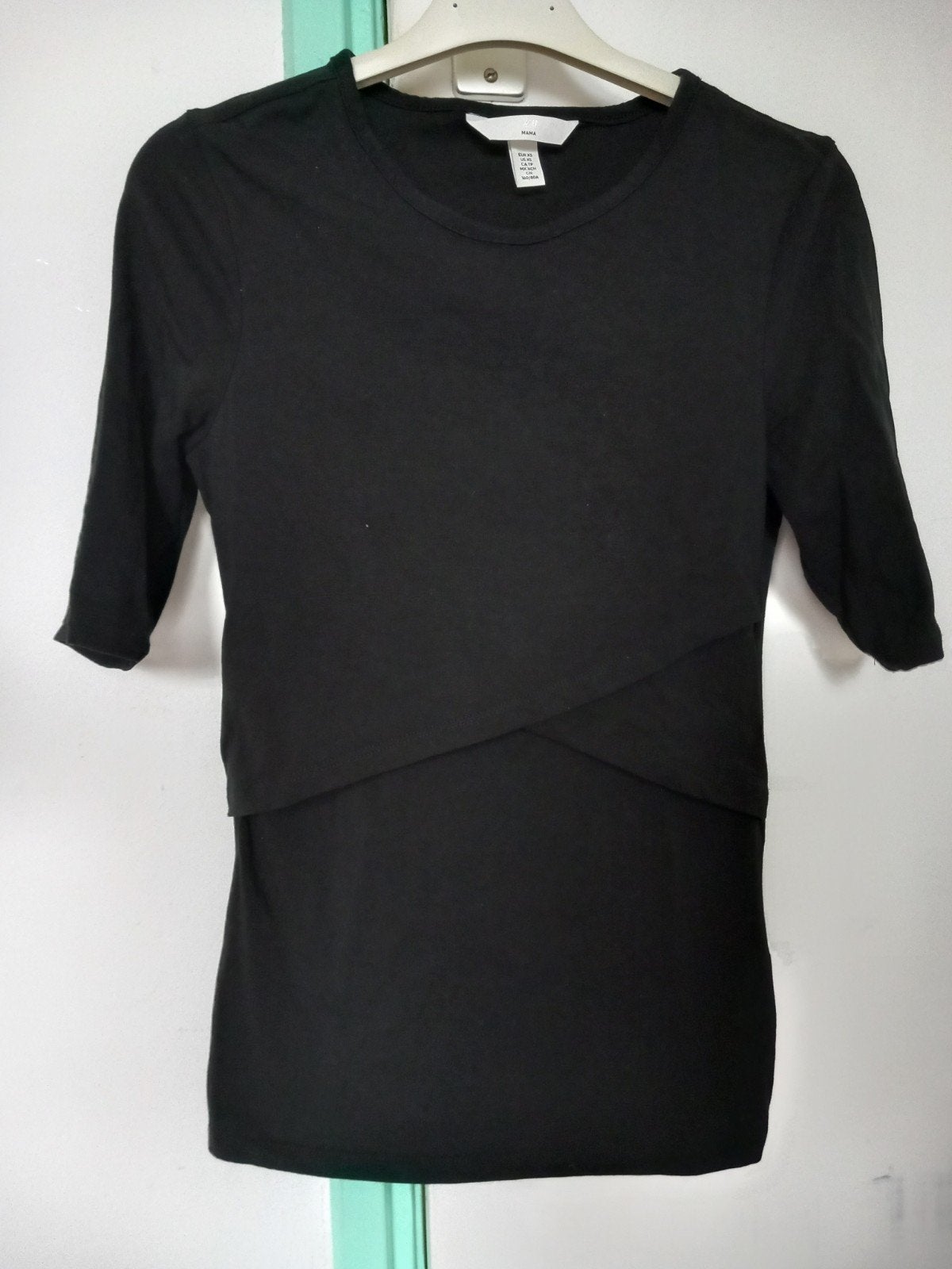 H&M mama voedingstop xs, H&M, Zwart, Zo goed als nieuw, Maat 34 (XS) of kleiner