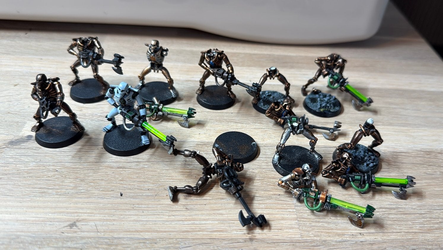 Warhammer 40k 10x necron warriors #6, Hobby en Vrije tijd, Wargaming, Ophalen of Verzenden, Zo goed als nieuw, Warhammer