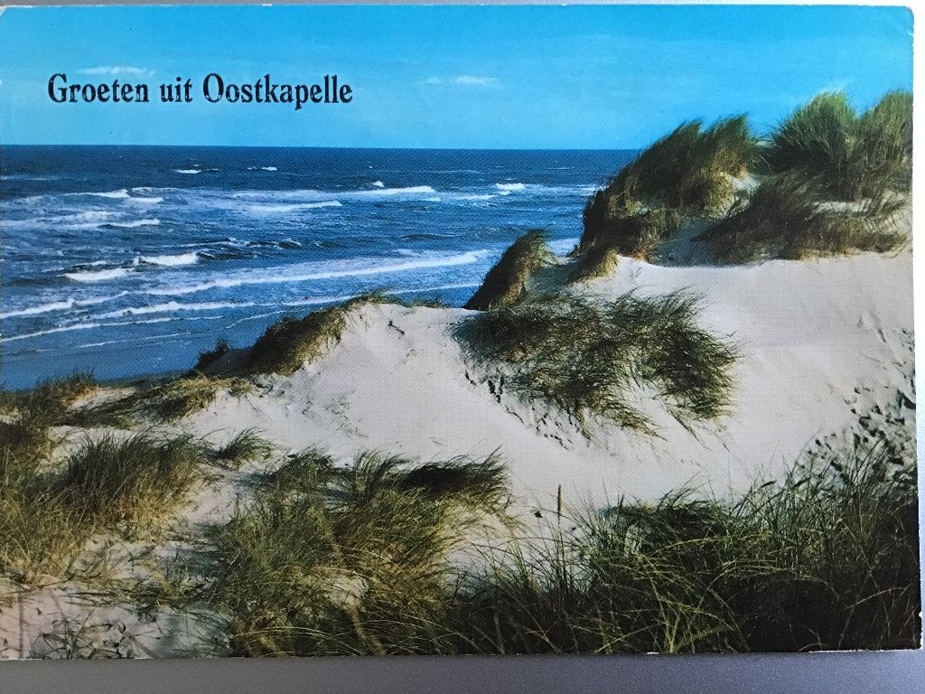Ansicht Groeten uit Oostkapelle - Zeeuws duinlandschap 1976, Ophalen of Verzenden, 1960 tot 1980, Gelopen, Zeeland