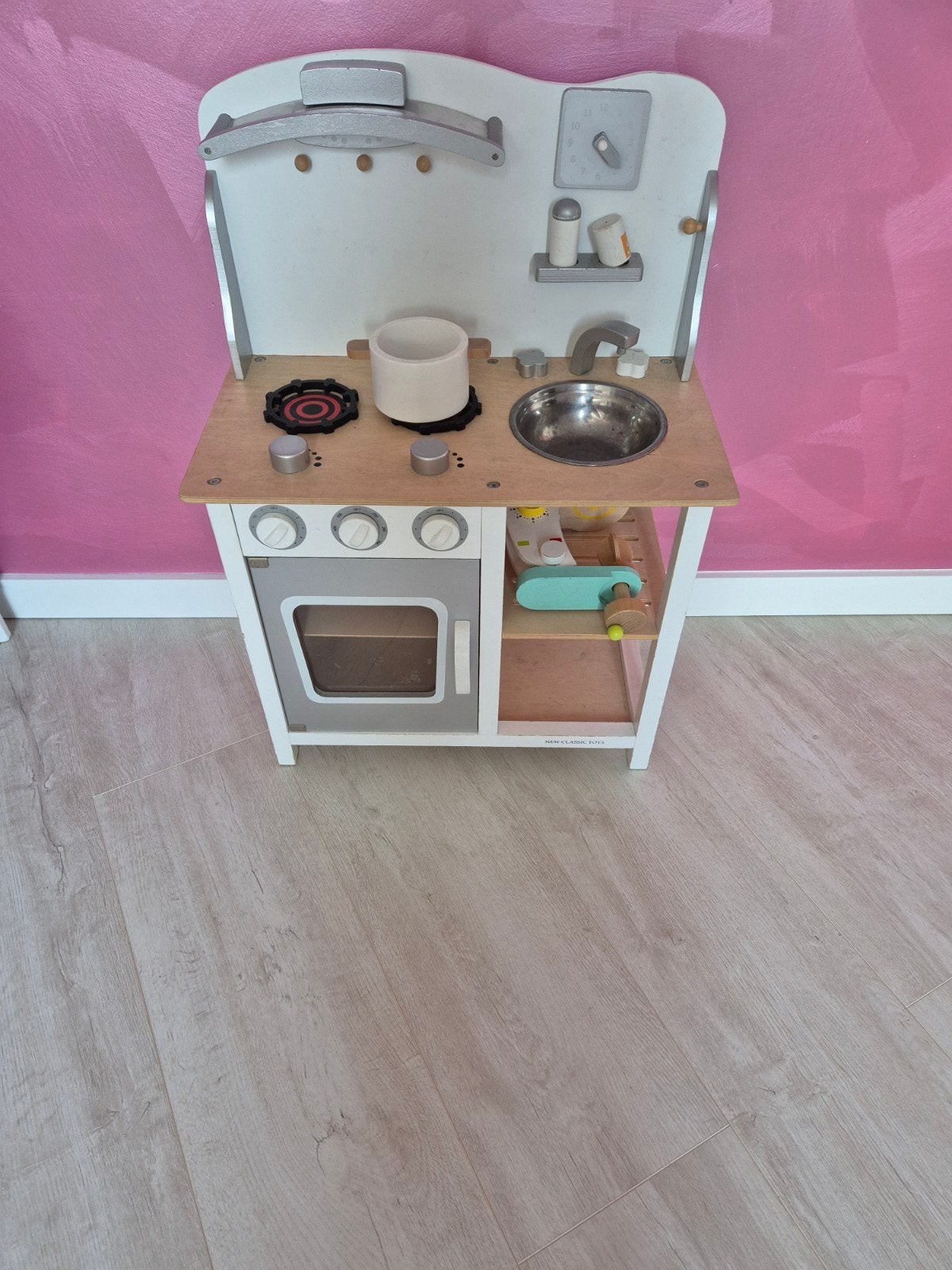 Houten speelkeuken met accessoires, Ophalen, Gebruikt, Hout, Speelkeuken
