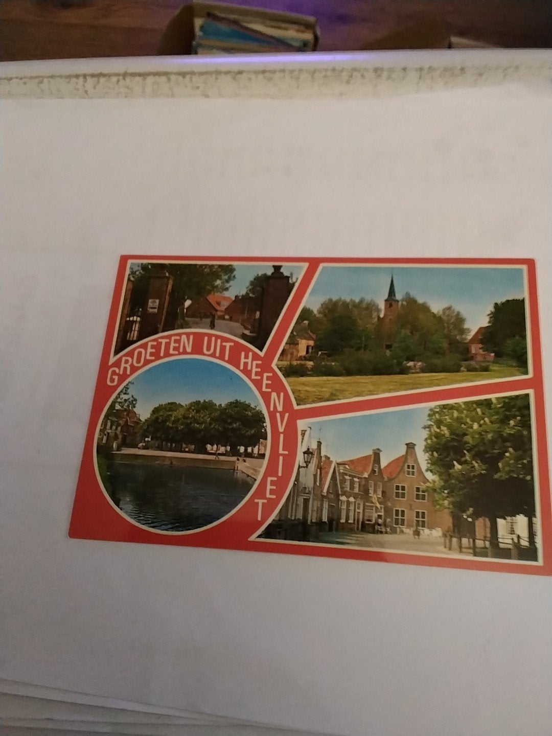 Ansichtkaart Groeten uit Heenvliet - Diverse gezichten, Verzamelen, Ansichtkaarten | Nederland, Ophalen of Verzenden, 1960 tot 1980