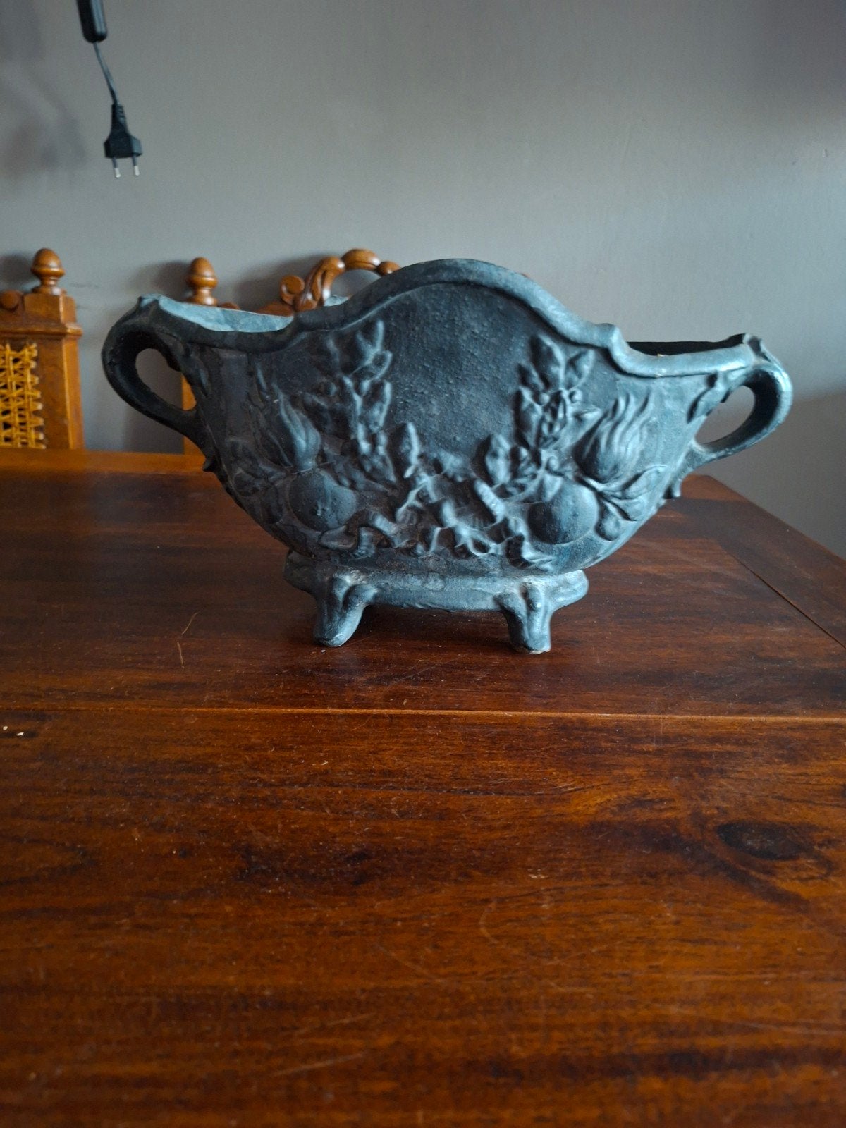 gietijzeren jardiniere plantenbak, Ophalen