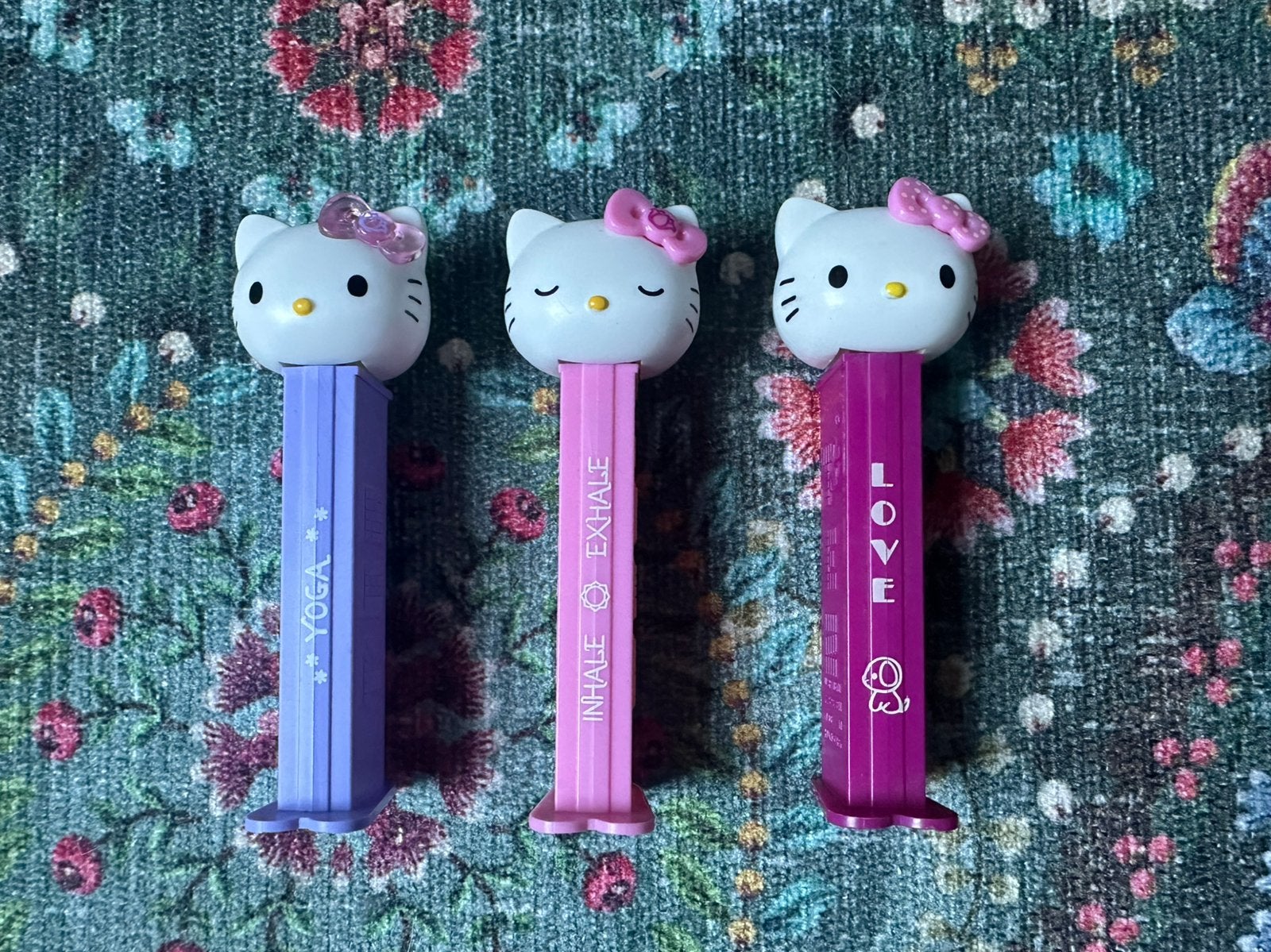 3 Hello Kitty PEZ dispensers – Yoga & Mindfulness set, Verzamelen, Ophalen of Verzenden, Gebruikt