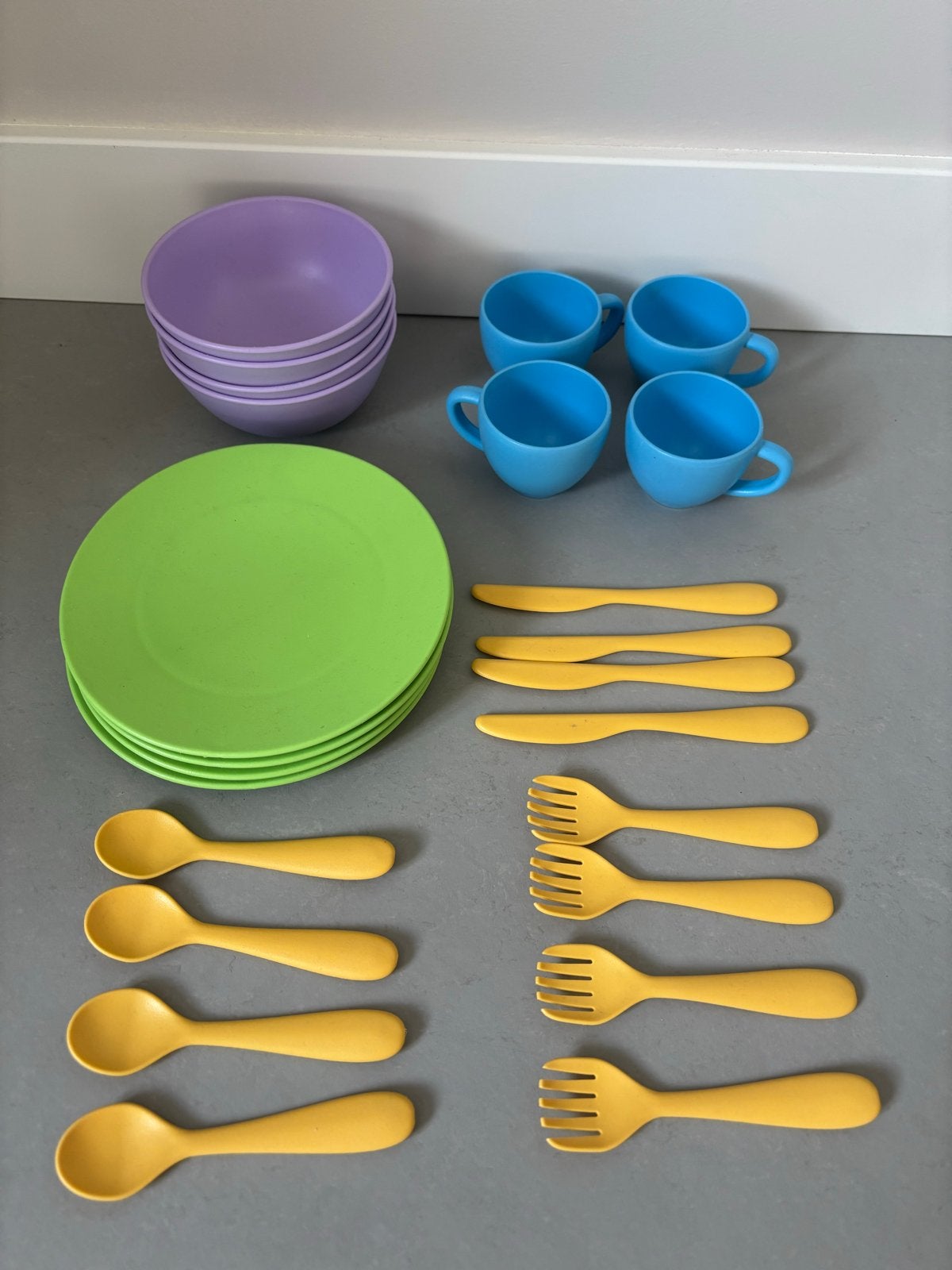 Green Toys gerecycled plastic ontbijtsetje, Ophalen of Verzenden, Zo goed als nieuw, Jongen of Meisje