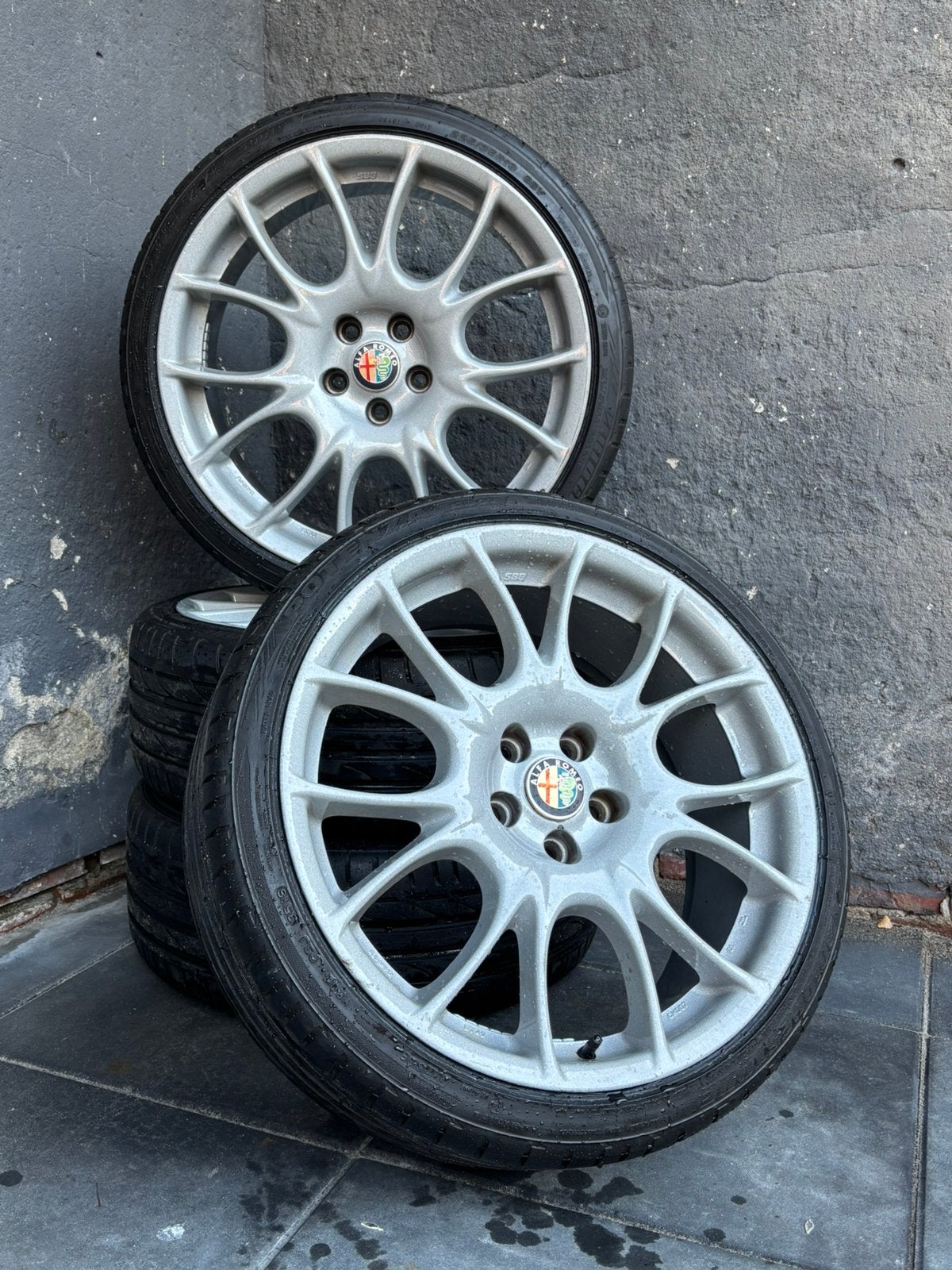 19 inch Alfa romeo velgen / origineel! / BBS CK / 5x110 /, Auto-onderdelen, Gebruikt, Banden en Velgen, 235 mm, Personenwagen