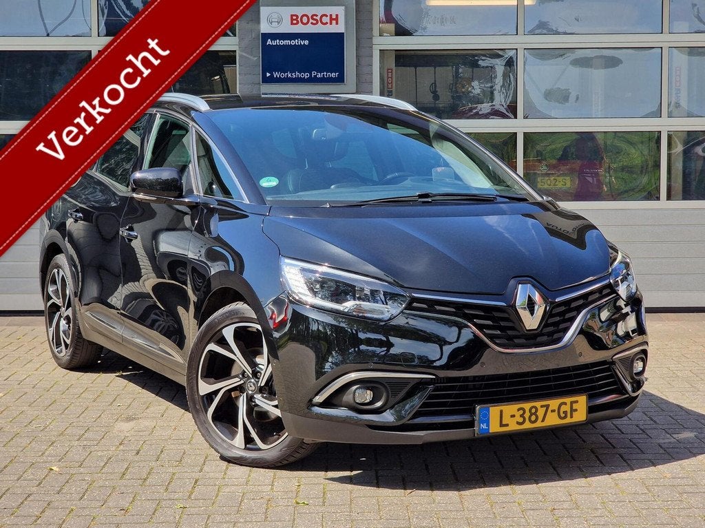 Renault Grand Scenic 1.3 TCe Black Edition 7p.|Automaat|trek, Auto's, Renault, 4 cilinders, Met garantie (alle), 7 stoelen, Zwart