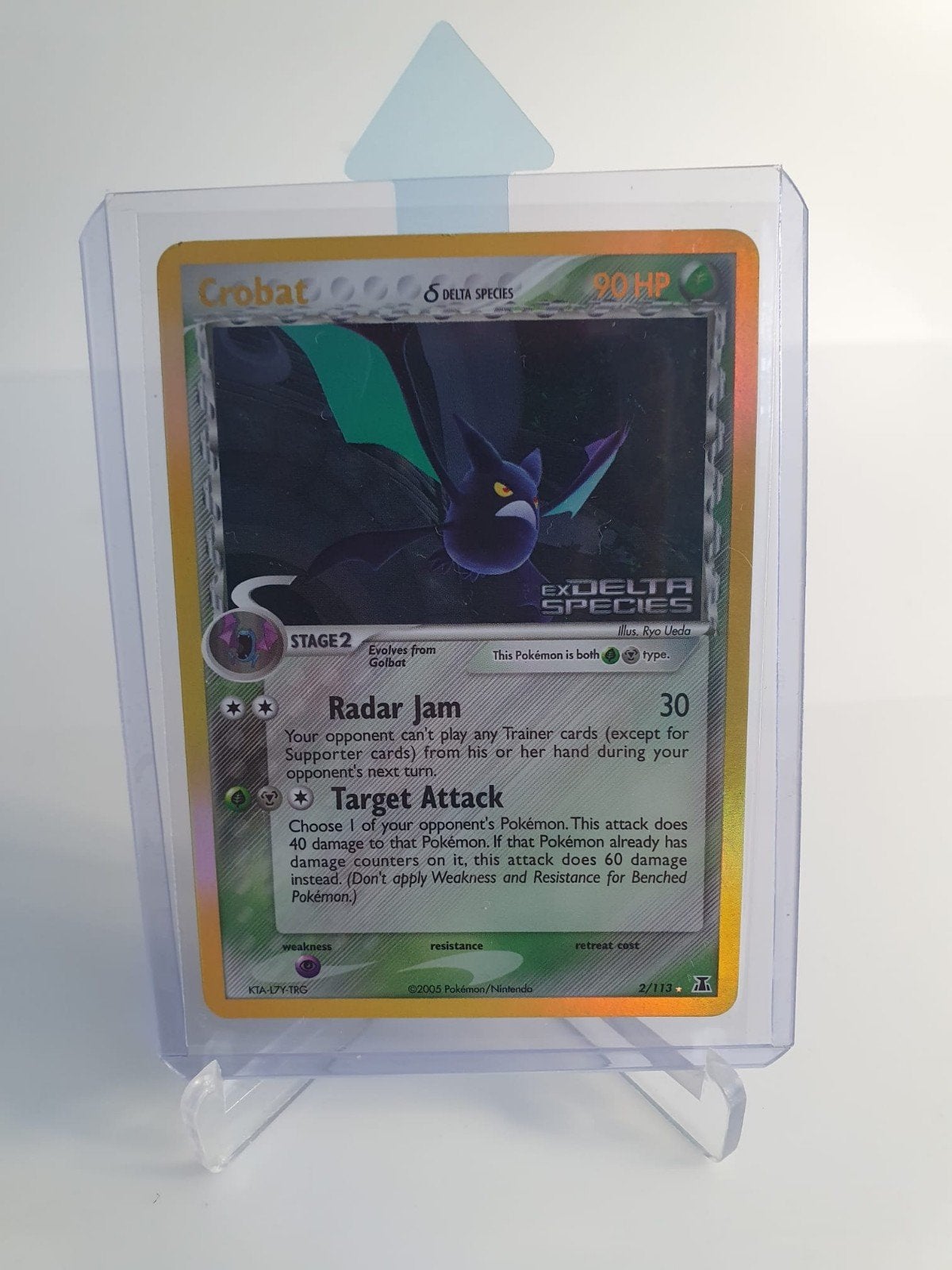 POKEMON KAART; CROBAT, 2/113, HOLO, Ophalen of Verzenden, Zo goed als nieuw