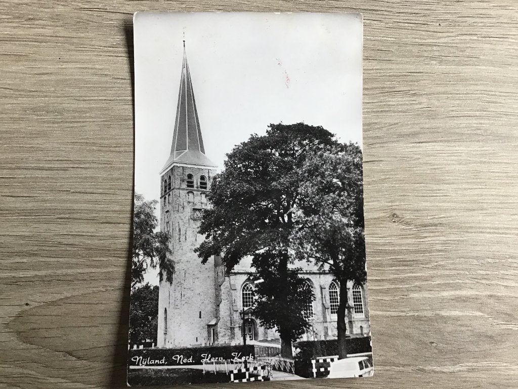 Nijland Ned Herv Kerk 1972, Ophalen of Verzenden, 1960 tot 1980, Gelopen, Friesland