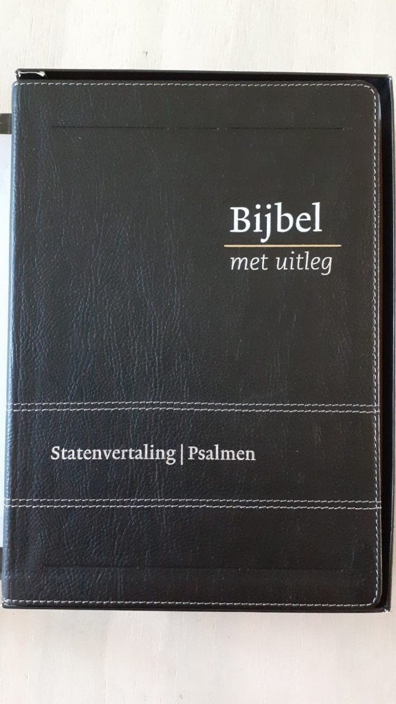 Bijbel met uitleg Statenvertaling middel GBS, Boeken, Ophalen of Verzenden, Gelezen, Onbekend, Christendom | Protestants
