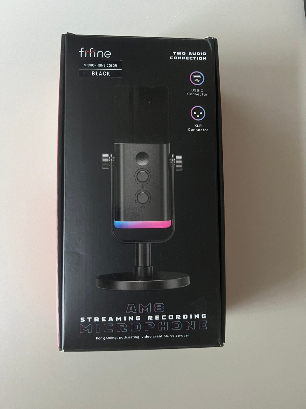 Fifine AM8 microfoon black edition, Ophalen, Zo goed als nieuw