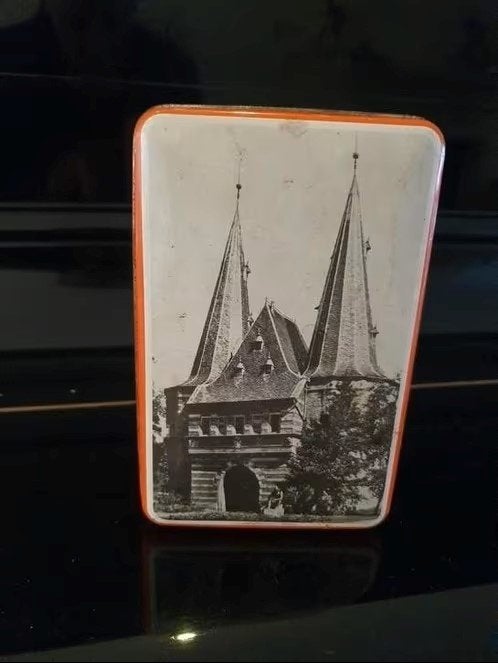 blik Kampen Cellebroederpoort, Oudestraat, Ijssel, Oorgat, Verzamelen, Blikken, Ophalen, Overige