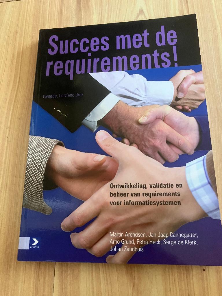 Boek Succes met requirements, Ophalen of Verzenden, Zo goed als nieuw, Overige onderwerpen