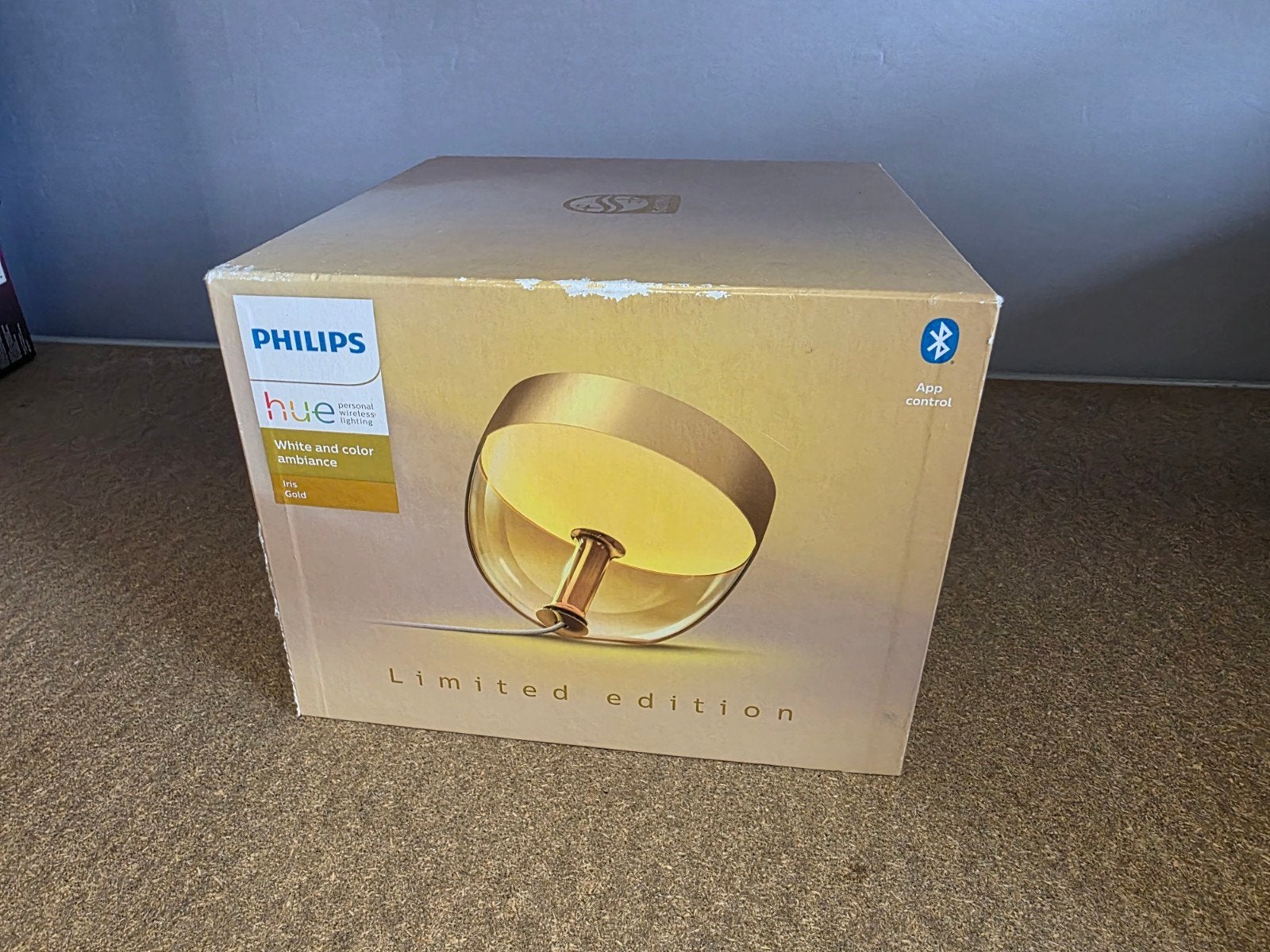 Philips Hue Iris Limited Edition Gold - Zo goed als nieuw, ., Philips hue, Ophalen of Verzenden, Zo goed als nieuw