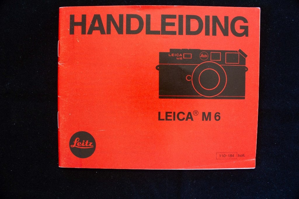 Leica Handleiding M6, Audio, Tv en Foto, Fotocamera's Analoog, Ophalen of Verzenden, Zo goed als nieuw, Compact, Leica