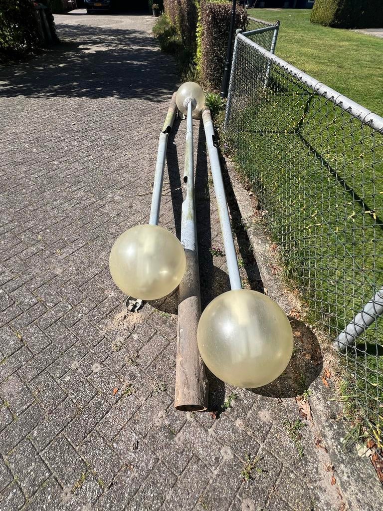 3 gebruikte lantaarnpalen - 330 cm - voor tuin/decoratie, Tuin en Terras, Buitenverlichting, Gebruikt, Ophalen