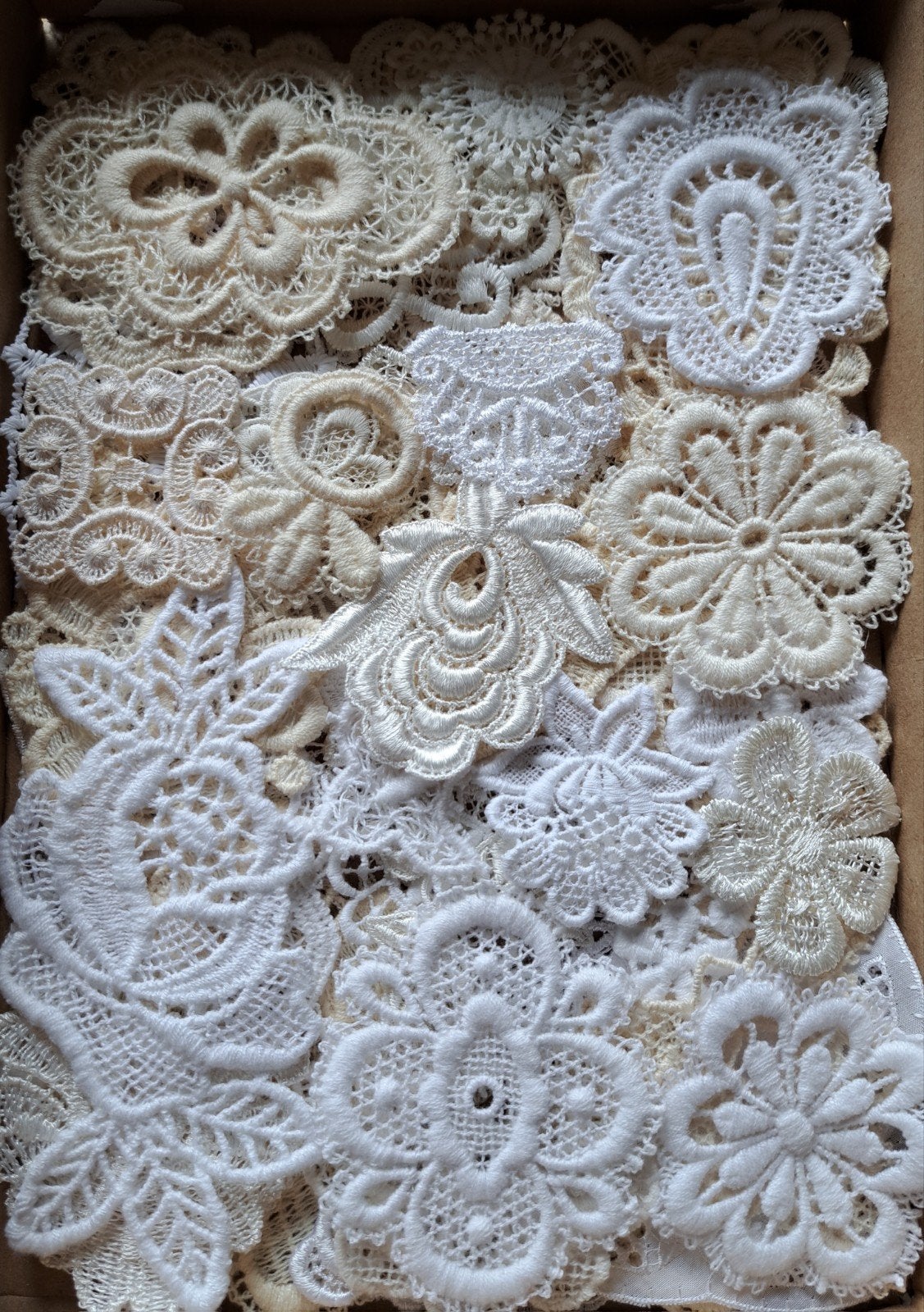 vintage applicaties naturel kleuren, Ophalen of Verzenden