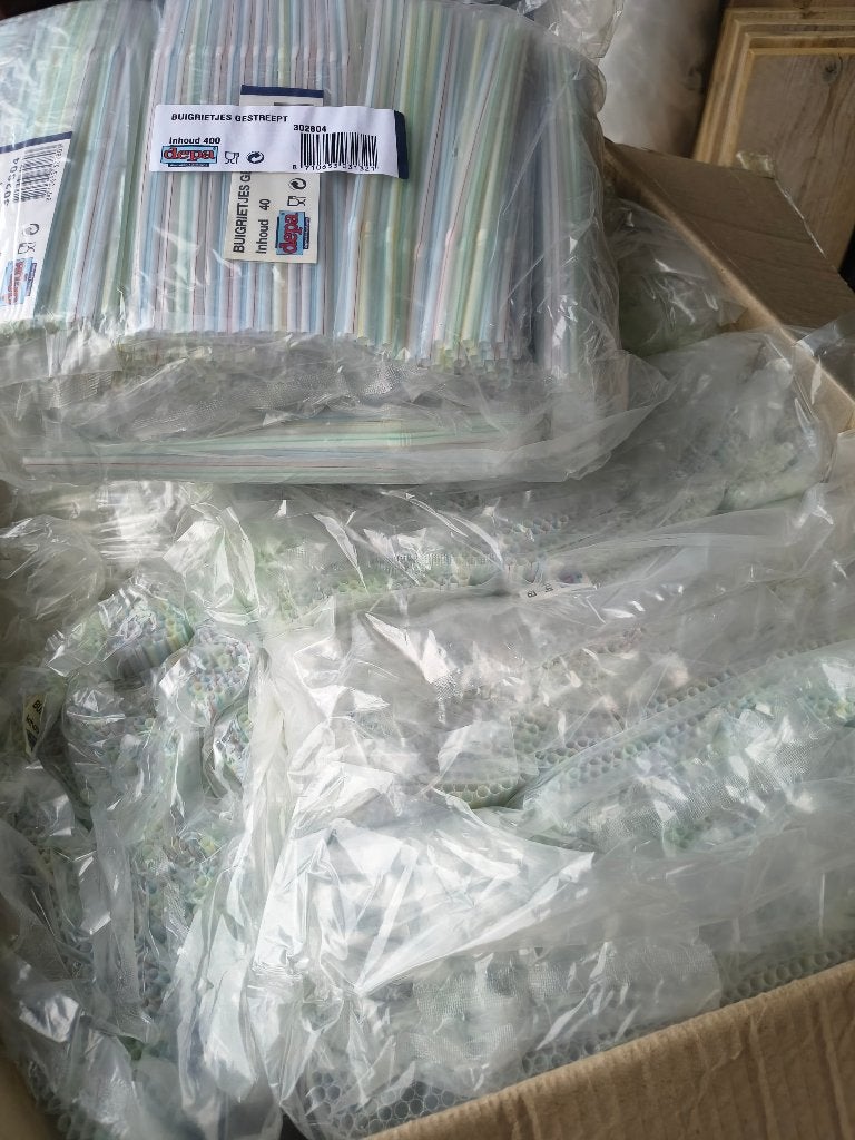 Partij plastic rietjes, Ophalen of Verzenden, Nieuw, Overige