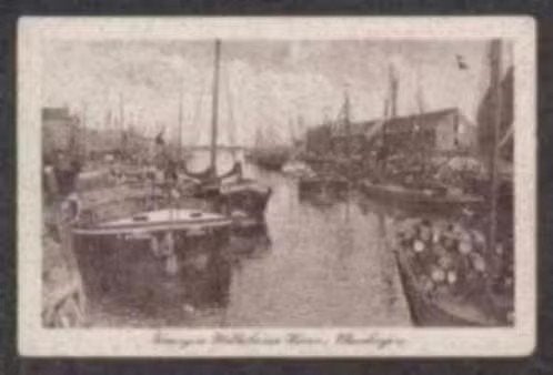 Vlaardingen Koningin Wilhelmina Haven Boten., Ophalen of Verzenden, Voor 1920, Ongelopen, Zuid-Holland