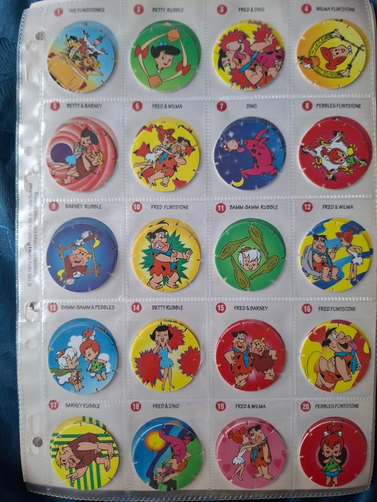 Jamcaps 1 t/m 100 - Complete set Smurfen en Flintstones, Verzamelen, Flippo's, Ophalen of Verzenden