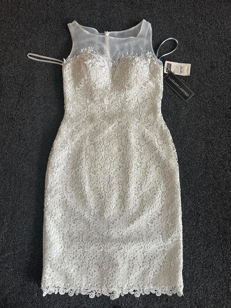 Truiwenjurk kant wit maat 38/40 (M), Kleding | Dames, Jurken, Nieuw, Maat 38/40 (M), Wit, Knielengte, Ophalen of Verzenden