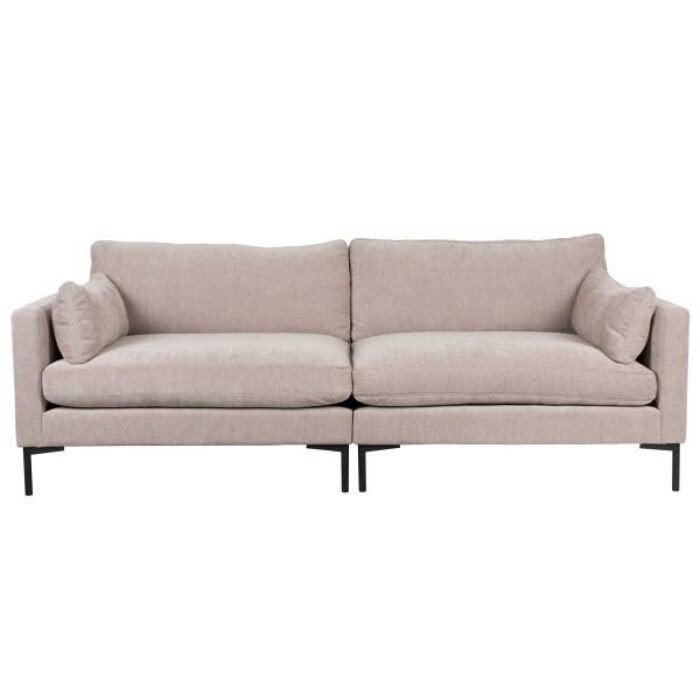 Zuiver Summer bank, loveseat en hocker in latte kleur, Ophalen, Gebruikt