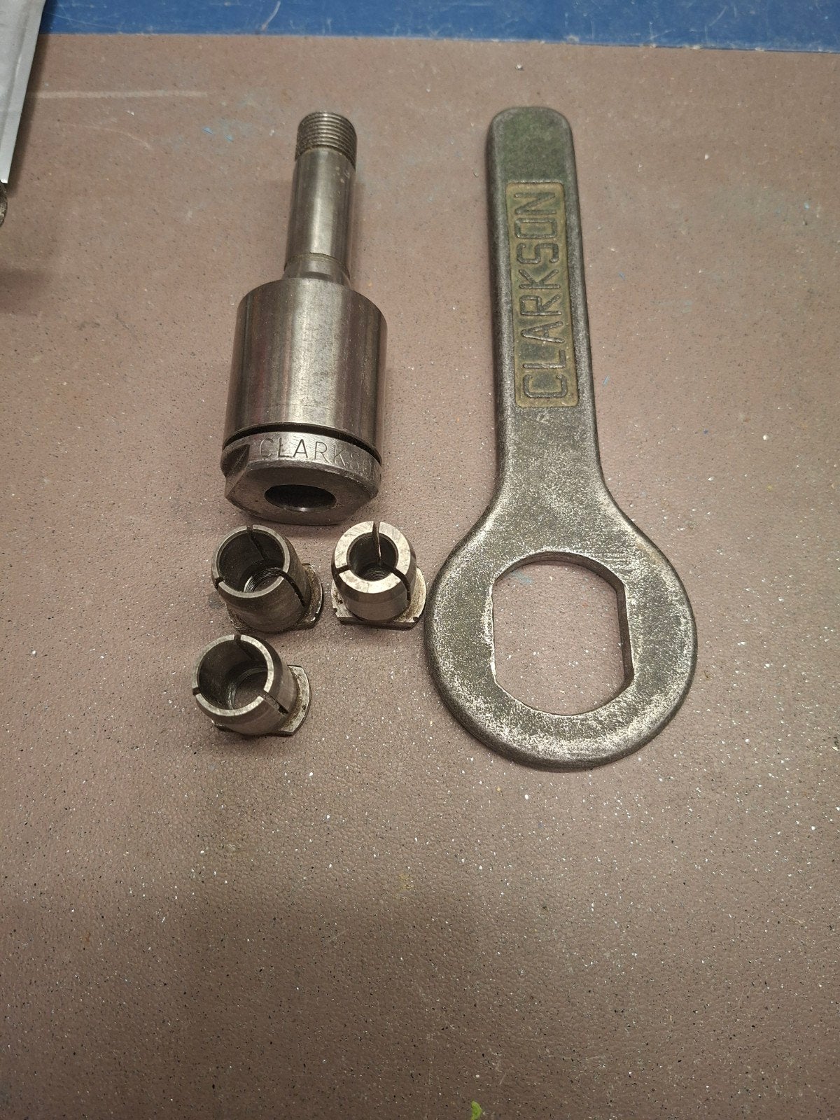 Clarkson gereedschap set met spantangen en sleutel, Ophalen of Verzenden, Gebruikt, Overige typen, Overige merken