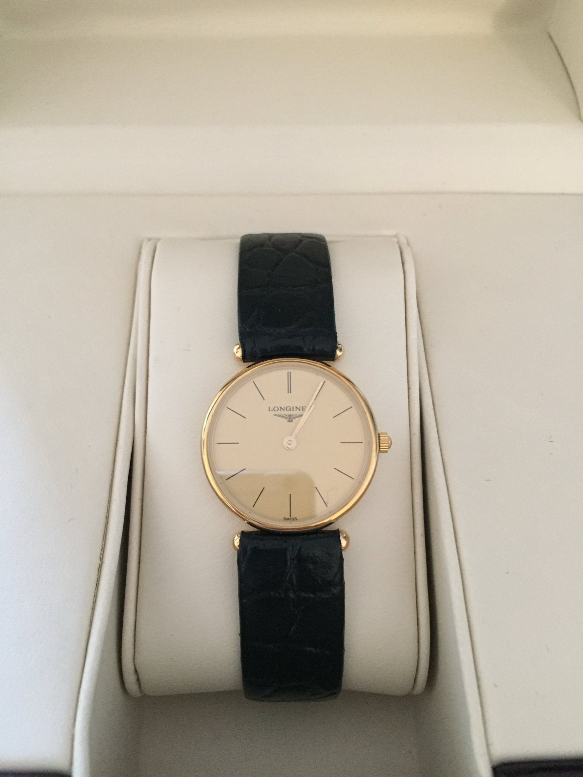 Longines Agassiz 18K “ Dames Horloge met Leren Band, Overige merken, Leer, Polshorloge, Ophalen of Verzenden